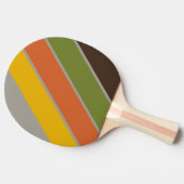 サンセットクローバはっきりしたーストライプの 卓球ラケット (横)