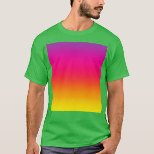 サンセットグラデーショグラデーションン色パープルピンクオレンジ色 Tシャツ