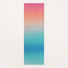 サンセットグラデーションターコイズからピンク ヨガマット