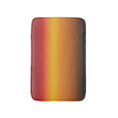 サンセットグラデーショ鮮やかン赤オレンジ黄グラデーション色 バスマット (正面縦)