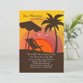 サンセットグローリーリタイアメントパーティの招待状 招待状 (スタンド正面)