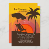 サンセットグローリー引退パーティー招待状 招待状 (正面/裏面)