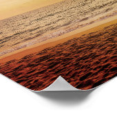 サンセットココナッツパームオンビーチ ポスター (角)