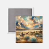 サンセットコラール：草原マグネット マグネット (正面/裏面)