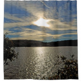 サンセットコロブ湖リザーバーUTシオンシャワーカーテン シャワーカーテン (正面)