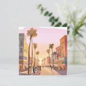 サンセットコースタルタウン | パームツリーコースタルウォーター色 カード (スタンド正面)