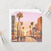 サンセットコースタルタウン | パームツリーコースタルウォーター色 カード (正面/裏面インサイチュ)