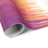 サンセットコースタルビーチオレンジパープルデコパージュ ラッピングペーパー (ロールコーナー)