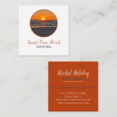 サンセットコースタルビーチリゾート スクエア名刺 (正面/裏面)