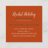 サンセットコースタルビーチリゾート スクエア名刺 (裏面)