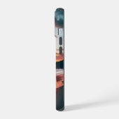 サンセットコーストの電話ケースと女神シルエット iPhone 15ケース (左側面)