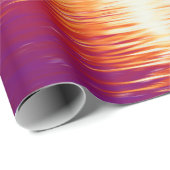 サンセットコーストビーチオレンジパープルアートデクページ ラッピングペーパー (ロールコーナー)