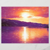 サンセットコーストビーチオレンジパープルデクページ (正面)