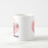 サンセットコーヒーマグでロマンチックなカップル コーヒーマグカップ (中央)