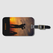 サンセットゴルファー名前をカスタムする ラゲッジタグ (正面横)