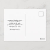 サンセットゴルフコースピンクゴルフカートを移動 ポストカード (裏面)