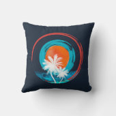 サンセットゴーコースタルピックあなたのビーチ クッション (裏面)