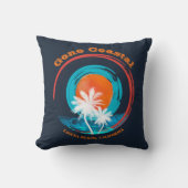 サンセットゴーコースタルピックあなたのビーチ クッション (正面)