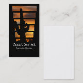 サンセットサグアロカクタスデザートアリゾナ 名刺 (正面/裏面)