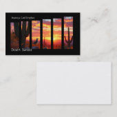 サンセットサグアーロサボス – Desert Arizona Business Ca 名刺 (正面/裏面)