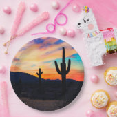 サンセットサボットデザートダスク ペーパープレート (パーティー)