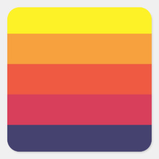 サンセットサマースクエアステッカー スクエアシール