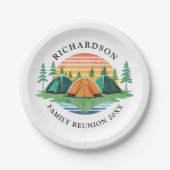 サンセットサマーバケーションキャンピングファミリー懇親会 ペーパープレート (正面)