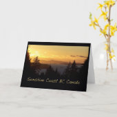 サンセットサンシャインコーストBC カード (黄色い花)