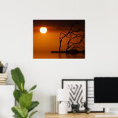 サンセットサンシルエットポスター ポスター (ホームオフィス)