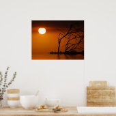 サンセットサンシルエットポスター ポスター (キッチン)