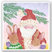 サンセットサンタステッカー シール (正面)