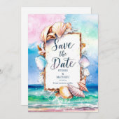 サンセットサンビーチ結婚式 セーブザデート (正面/裏面)