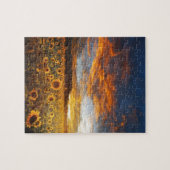 サンセットサンフラワーズフィールド ジグソーパズル (横)