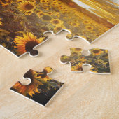 サンセットサンフラワーズフィールド ジグソーパズル (側面)