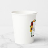 サンセットサンフラワーバラ結婚フローラ 紙コップ (右)