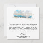 *~*サンセットサンライズウェーブAR7カードビーチをありがとうございます カード (裏面)