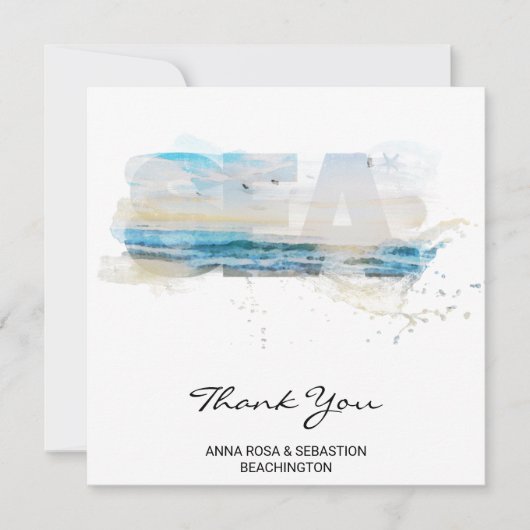 *~*サンセットサンライズウェーブAR7カードビーチをありがとうございます カード (正面)