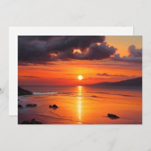 サンセットサンライズブレステイキング海ビーチ波 シーズンカード (正面/裏面)