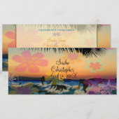 サンセットサーファー/あらゆる場面の招待状 招待状 (正面/裏面)