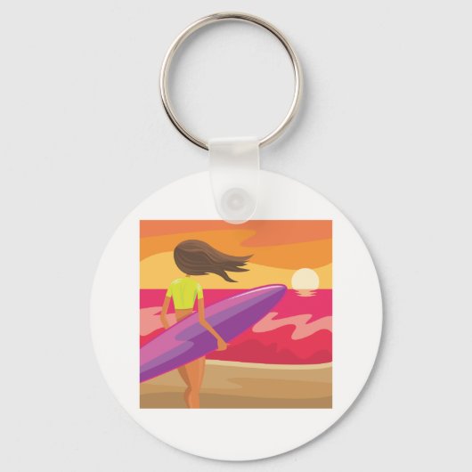 サンセットサーファー キーホルダー (正面)