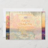 サンセットサーファー/ハワイ/手作り招待状 招待状 (裏面)