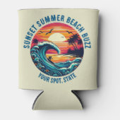 サンセットサーフィンビーチバズ –  缶クーラー (正面)