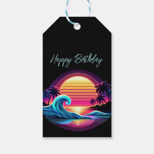 サンセットサーフグロー ギフトタグ (正面)