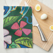 サンセットサーフトロピカルキッチンデコータオル キッチンタオル (四つ折り)