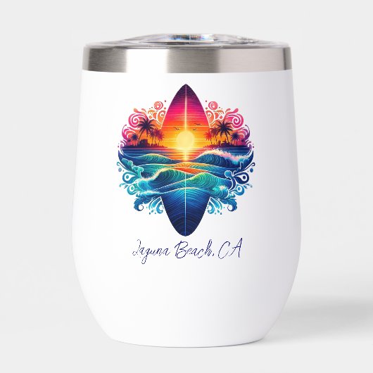 サンセットサーフボードカール (正面)