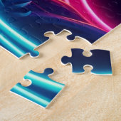 サンセットサーフボードネオンライト – ジグソーパズル (側面)