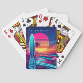 サンセットサーフボードネオンライト –  トランプ