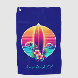 サンセットサーフボードパラダイス –  ゴルフタオル