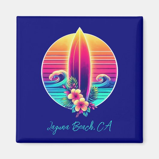 サンセットサーフボードパラダイス –  マグネット (正面)