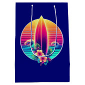 サンセットサーフボードパラダイス –  ミディアムペーパーバッグ (裏面)